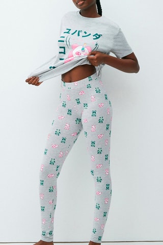 Leggings Pandicorniz - Cinzento