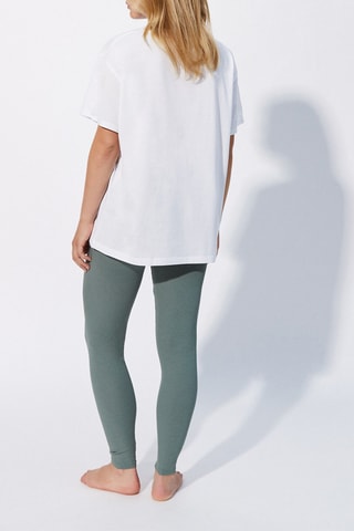 Pijama Dubaiz - Branco e verde-petróleo - Undiz