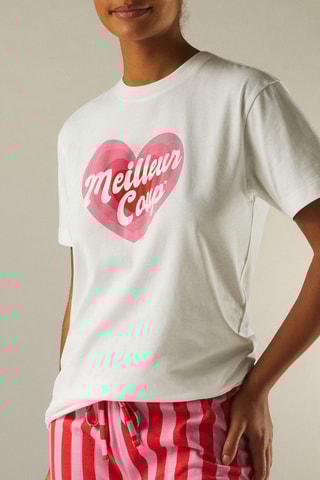T-shirt Loveheartiz - Cru - Undiz
