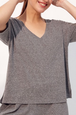 T-shirt Talaliz - Cinzento mesclado