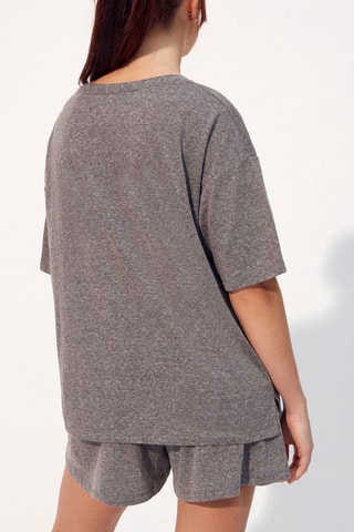 T-shirt Talaliz - Cinzento mesclado
