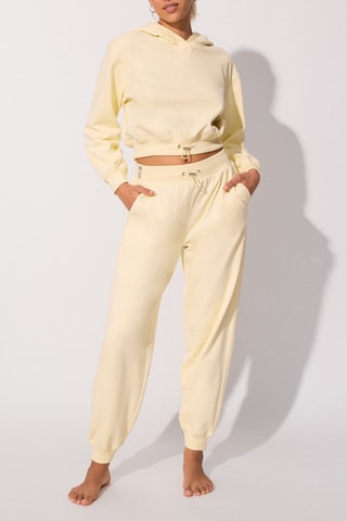 Sweat com capuz Leaniz - Amarelo
