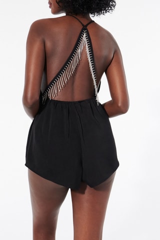 Macacão curto Partygirliz - Preto