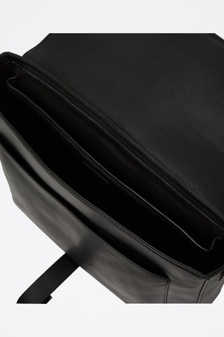 Leren Laptoptas Zwart