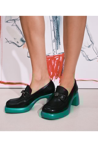 Mocassins à talons - Noir - MANQUE INFOS TIGES