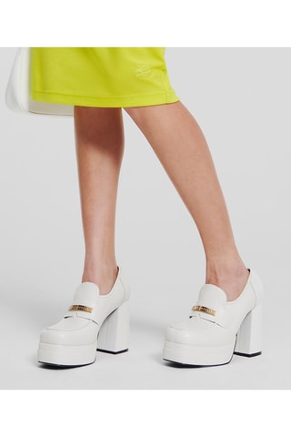 Mocassins à talons - Blanc - MANQUE INFOS TIGES
