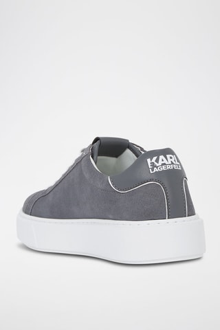 Leren Sneakers - Donkergrijs