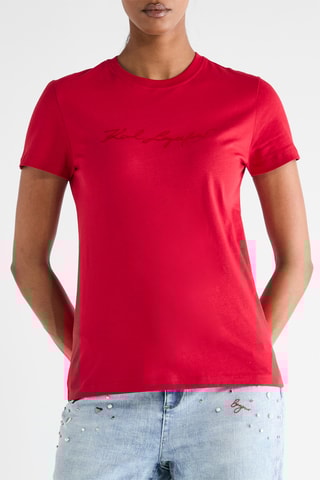 T-shirt regular - Rood