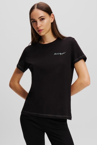Biologisch Katoenen T-shirt Regular - Zwart