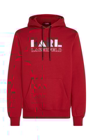 Biologisch Katoenen Sweater met Capuchon - Rood