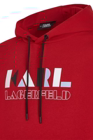 Biologisch Katoenen Sweater met Capuchon - Rood