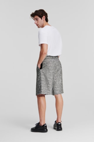 Tweed Bermuda -  Lichtgrijs