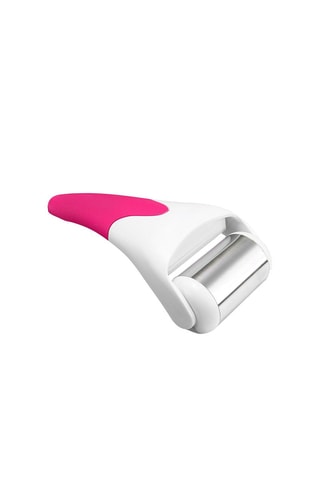 Rouleau à glace facial - Fuchsia et blanc