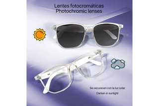 Lunettes de vue polarisées connectées homme