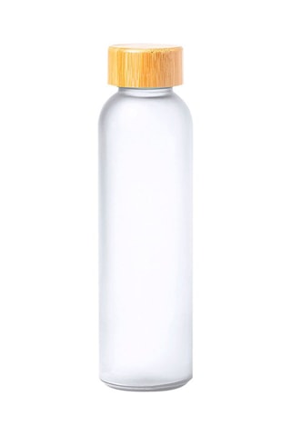 Bouteille en verre sans BPA avec couvercle en bambou - 500 ml