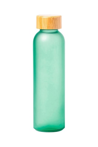 Bouteille en verre sans BPA avec couvercle en bambou - 500 ml
