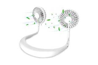 Mini ventilateur de cou portable - Blanc