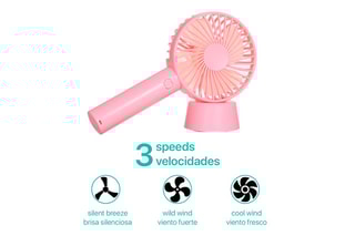 Mini ventilateur de table ou à main rechargeable
