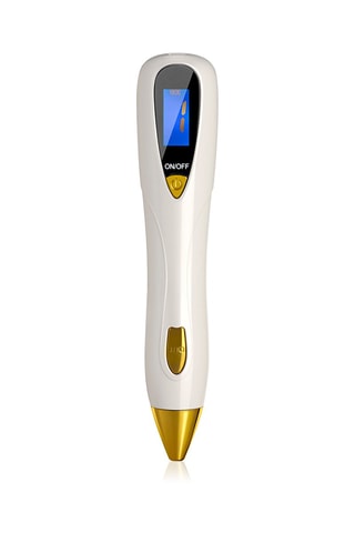 Stylo à plasma avec indicateurs LED - Blanc et doré