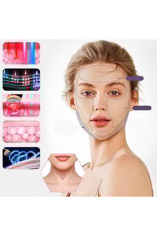 Appareil à ultrasons visage - Doré rose