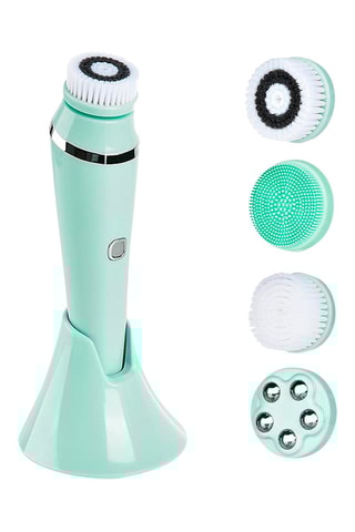Brosse nettoyante pour le visage 4 embouts - Turquoise