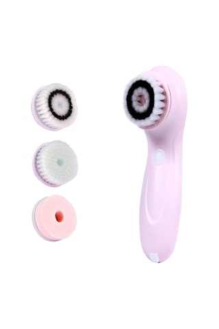 Brosse nettoyante visage 3-en-1 - Rose