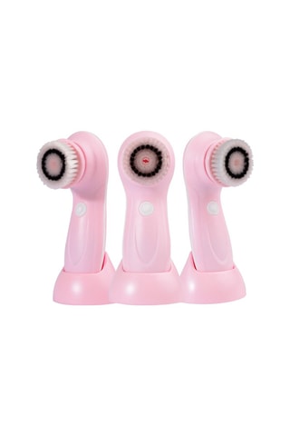 Brosse nettoyante visage 3-en-1 - Rose