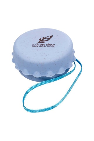 Gobelet pliant en bambou - Bleu - 130 ml