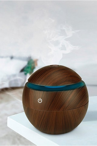 Humidificateur LED - Marron foncé - 130 ml