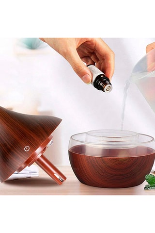 Humidificateur LED - Marron - 300 ml