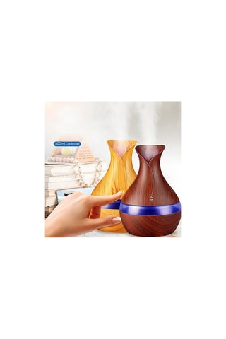 Humidificateur LED - Marron - 300 ml