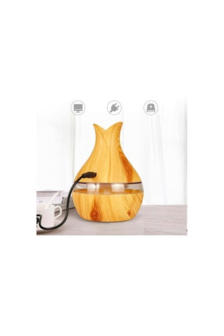 Humidificateur LED - Marron - 300 ml