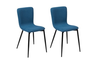 2 cadeiras Margot - Azul-pato