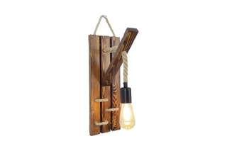 Applique murale en bois massif - Naturel - 40 W