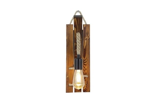 Applique murale en bois massif - Naturel - 40 W