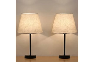 2 lampes à poser Ayd - Crème et noir - 2 x 60 W