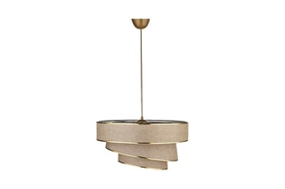 Suspension - Taupe et doré  - 40 W