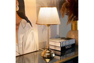 Lampe à poser Ayd - Doré et beige - 60 W