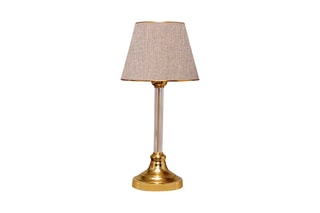 Lampe à poser Ayd - Doré et beige - 60 W