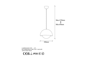 Suspension Camgoz - Doré - 40 W