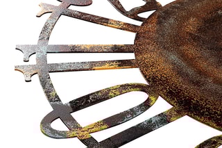 Horloge murale - 48 cm - Marron et doré