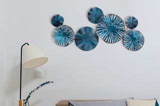 Décoration murale Astrid - 79 x 35 cm - Bleu