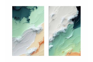 2 tableaux - 45 x 70 cm