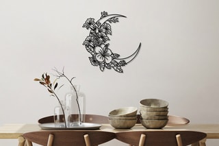 Décoration murale - 50 x 47 cm - Noir