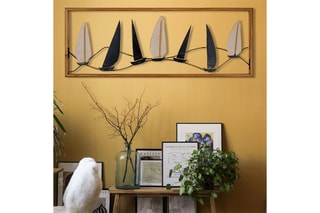 Décoration murale Guzelce - 90 x 34 cm - Beige et noir
