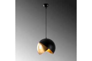 Suspension Berceste - Noir et doré - 60 W