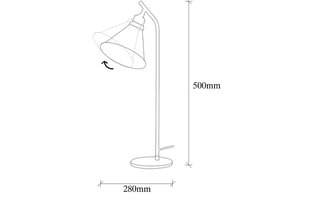 Lampe à poser Sivani - Doré foncé - 40 W