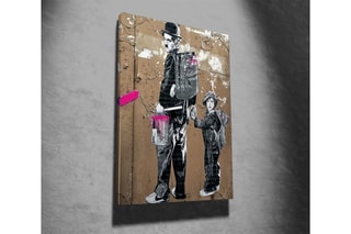 Tableau "Charlie Chaplin The Kid" - Banksy - 50 x 70 cm - Reproduction