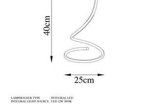 Lampe à poser LED Yay - Doré - 12 W