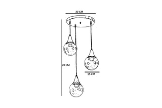 Suspension - Blanc  - 3 x 40 - 60 W